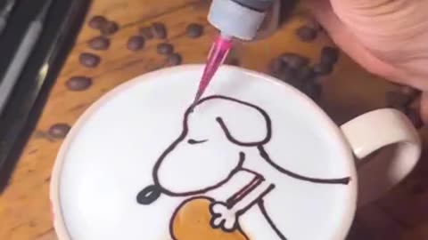 Lovely Snoopy Latte🤎🤯
