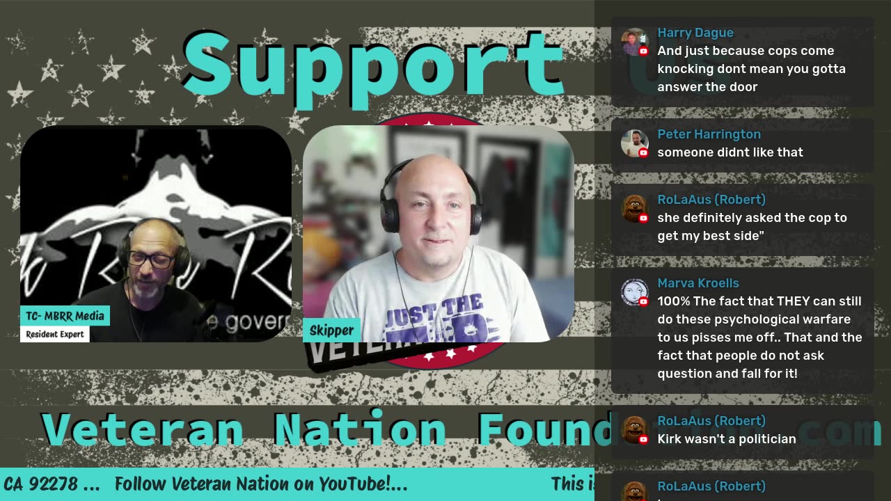 Veteran Nation Live! 3pm Eastern, Noon Pacific
