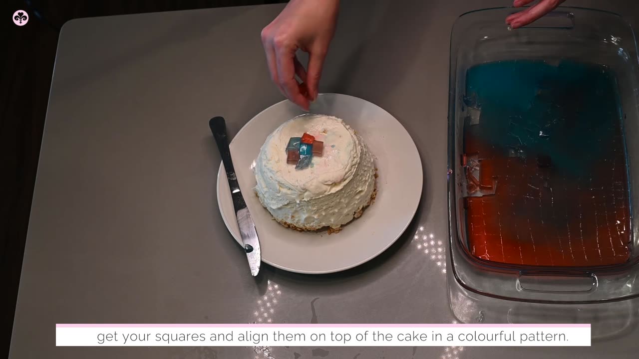 Hydrangea Crystal Cheesecake Tutorial