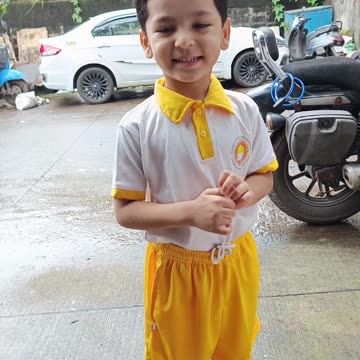 Happy Kids Playing Outside