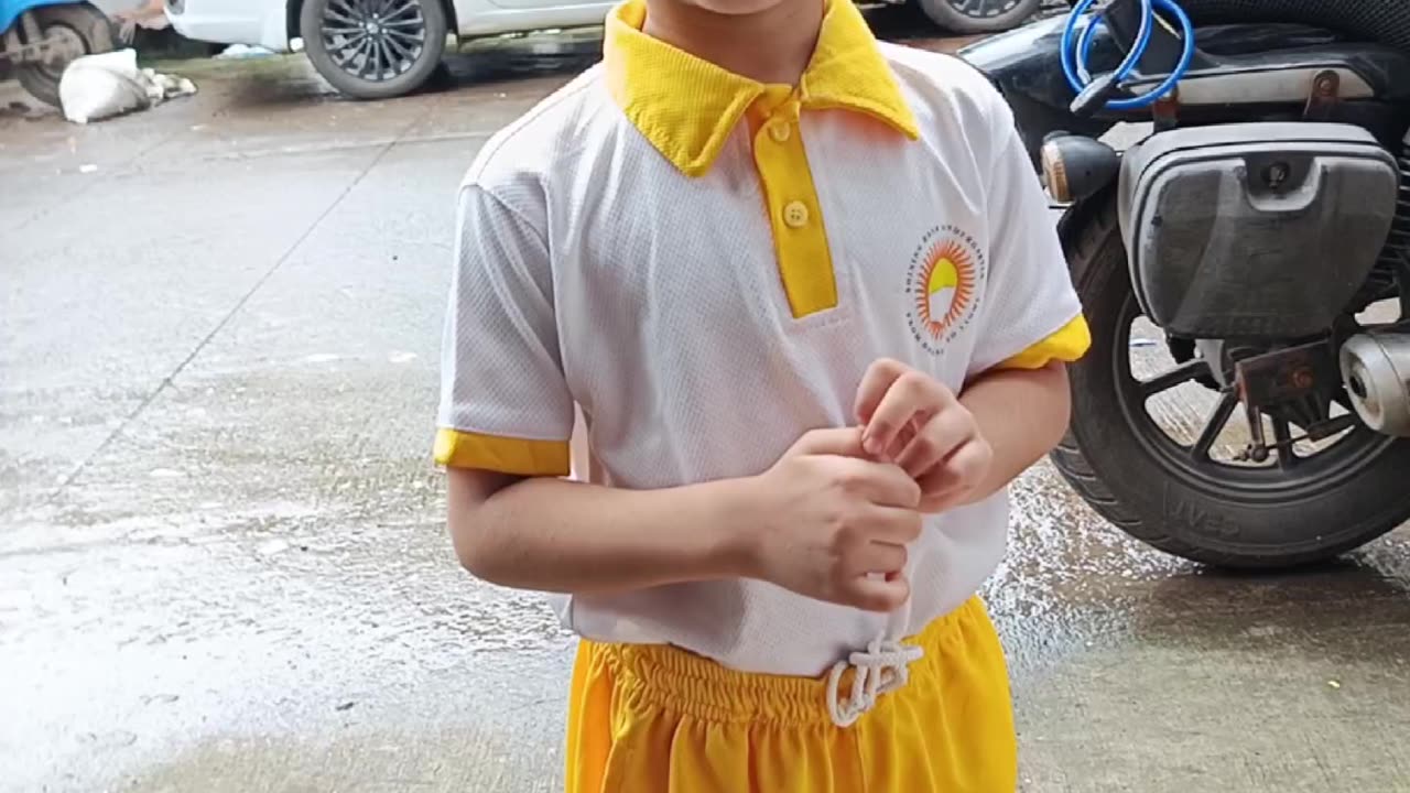 Happy Kids Playing Outside