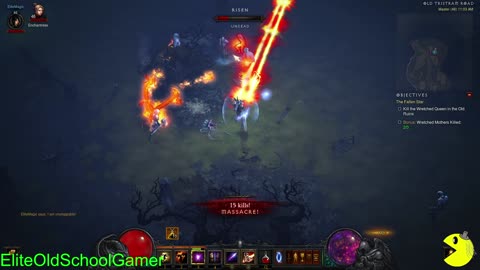Diablo 3 - Sorceress Master Walk-through - Act I - Levels 46-47 - To Cathedral - June 2025
