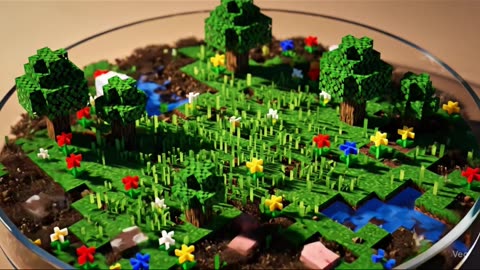 Growing Minecraft in Real Life?! 🌱🧱 This Plant Bowl Looks Unreal #MinecraftInRealLife