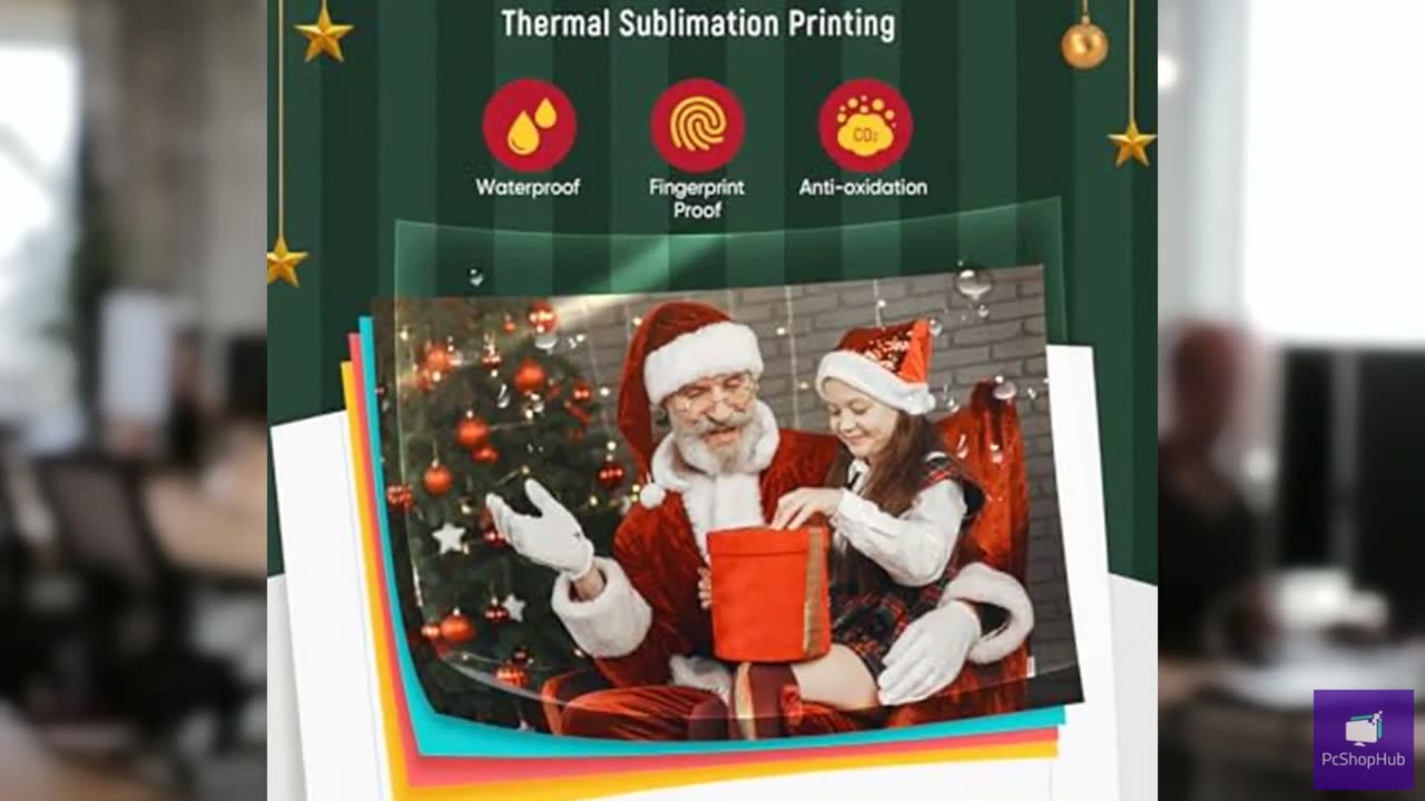 Liene M100 4x6'' Photo Printer Bundle (180 pcs +5 Ink Cartridges), Wi-Fi Picture