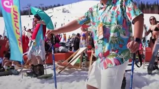 Shereguesh: el carnaval blanco donde se esquía en bikini