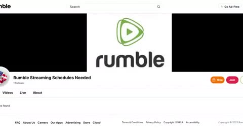 Rumble Streaming Schedules Needed