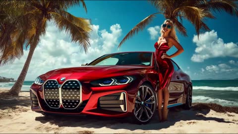 2025 BMW M440i: Tropical Beach Showcase with Glamorous Women