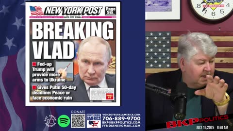 Trump’s 50-Day Ultimatum to Putin: Peace or Economic Ruin—Why Keep Moving the Line?