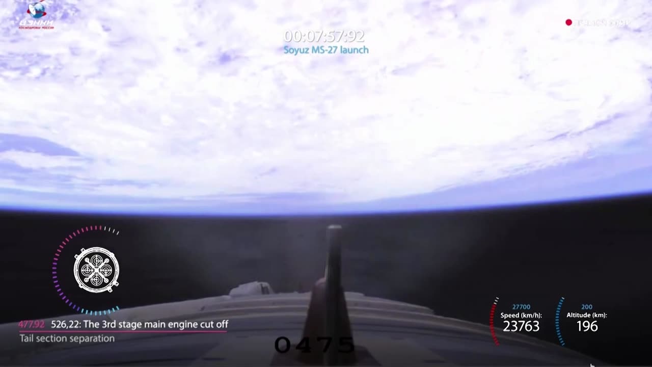Rocket launches Russians and American to the ISS