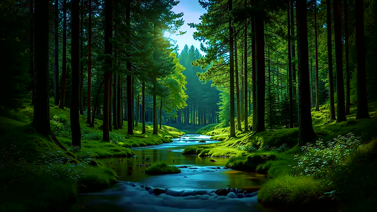 Deep Sleep in Nature, Immerse Yourself in the Sounds of a Forest Stream