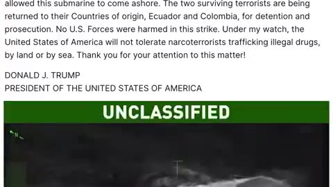 Trump’s Message |Bombs Submarine 💣