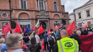 Newry Very poor showing today from the anti Irish bigots today.