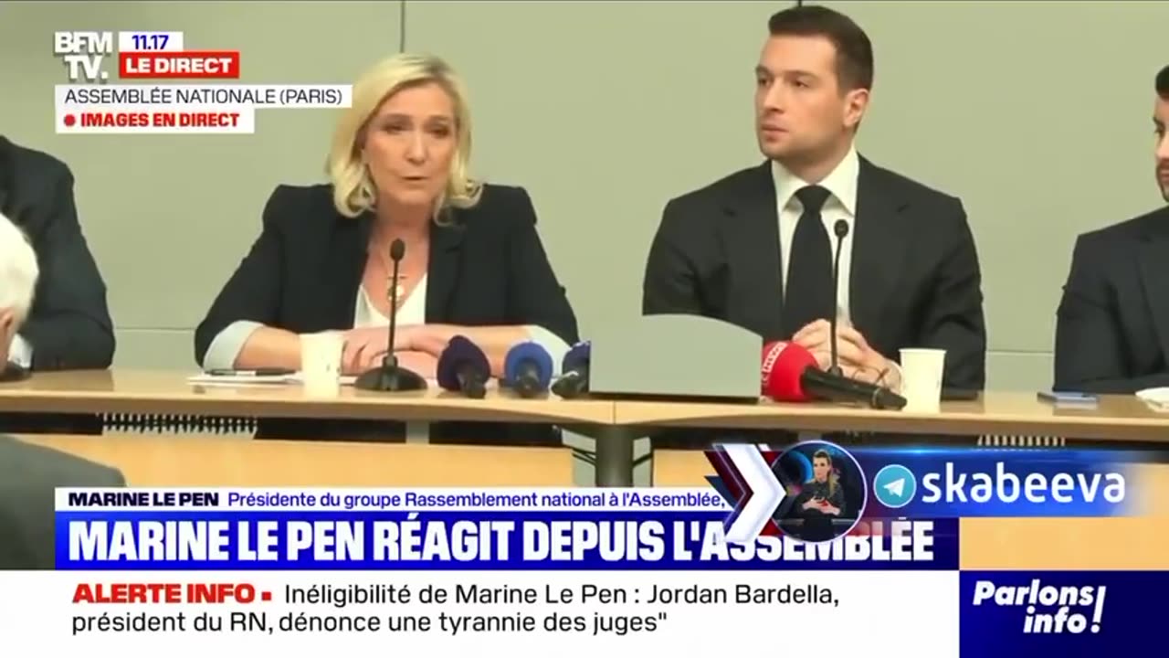 Marine Le Pen posta la sua squalifica