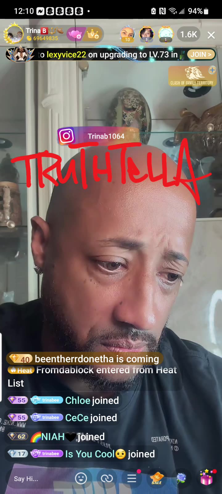 TRINA B LISTENING TO PRINCEJAY READ HIM FOR FILTH BUT SCARED TO LINE HIM