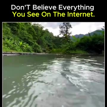 Not everything you see is real👌