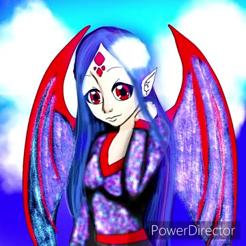 Oc speedpaint new crystal wings for the vampire god