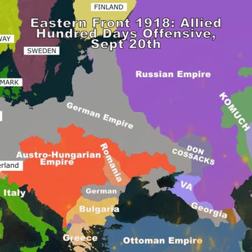 K WWI – German Empire, Austro-Hungarian Empire, Bulgaria — Eastern 1914 vs 1918