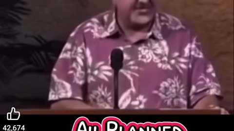 Everything was planned long ago, many years ago, and the sheep don't see it.