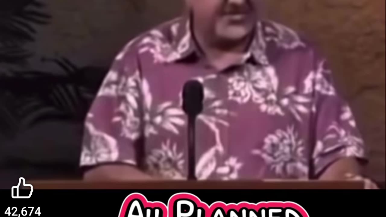 Everything was planned long ago, many years ago, and the sheep don't see it.