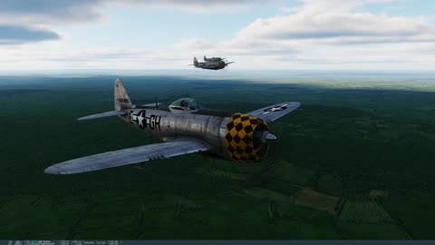 My P-47 Group heading back to base after stike. Track IR on this mission