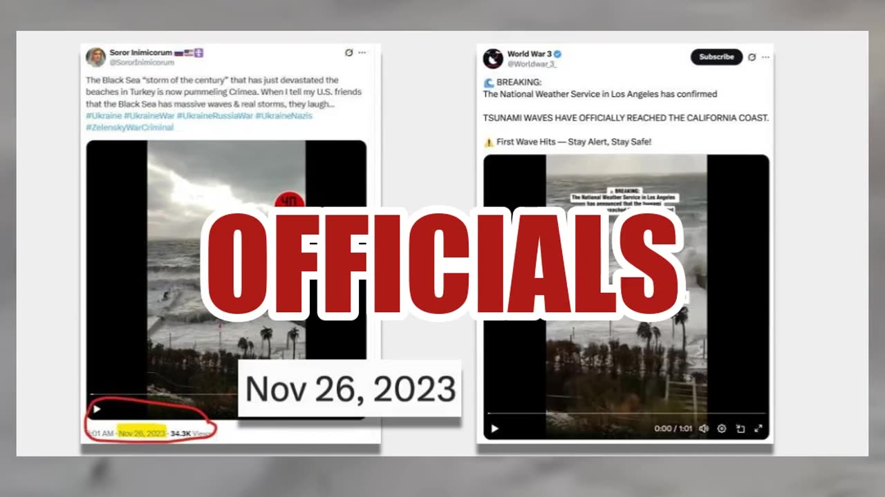 Fact Check: Video Does NOT Show July 29, 2025 Tsunami Waves Hitting California -- Old Footage
