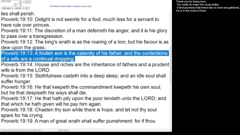 Proverbs 19