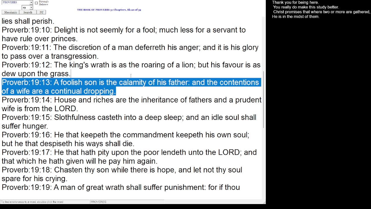 Proverbs 19