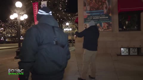Preaching at the St. Paul Winter Carnival Vulcan Parade