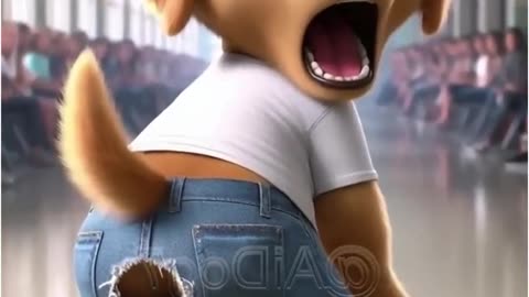 awkward The moment that cute puppy will never forget 😨