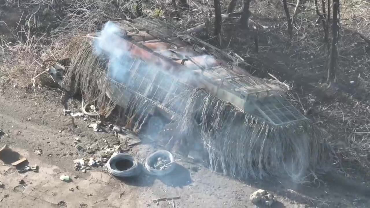 Smoky Pile of Scrap Metal is All That Remains