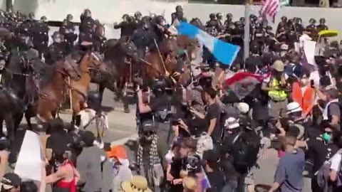 Tear gas fired at anti-Trump ‘No Kings’ protest in Los Angeles