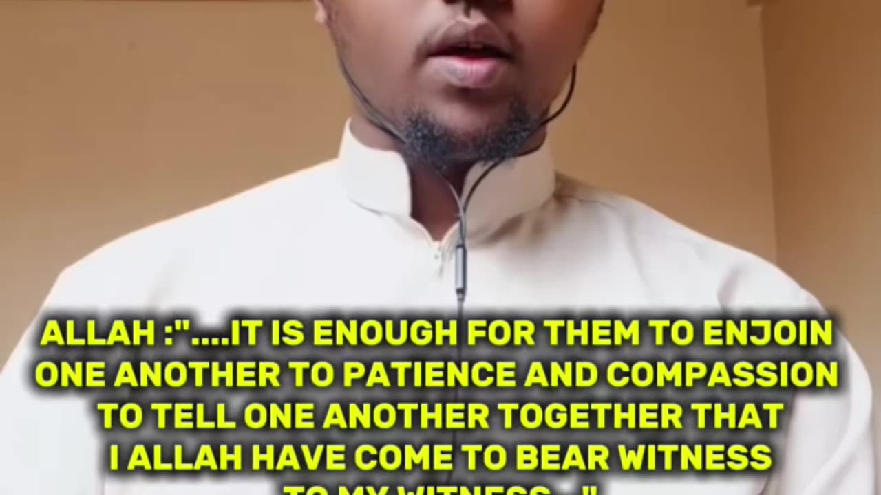ALLAH SENDS DOWN HIS TESTIMONIES CALLING HIS SERVANTS TO JOIN THE RIGHT HAND