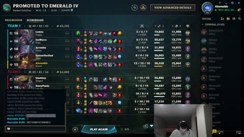 League of Legends! ELO HELL GOLD 3 TO EMERALD. 08/10/2025