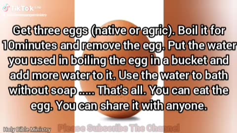 ANOTHER WAY OF DOING EGG CLEANSING