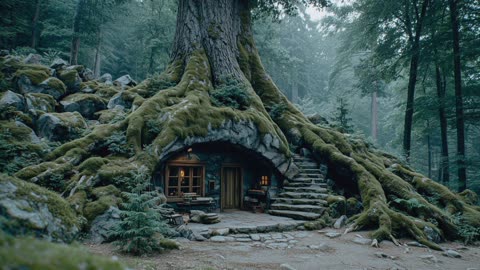 Fabulous Magical Forest Cabin with Soothing Music & Birds – 1 Hour of Relaxing Nature Ambience