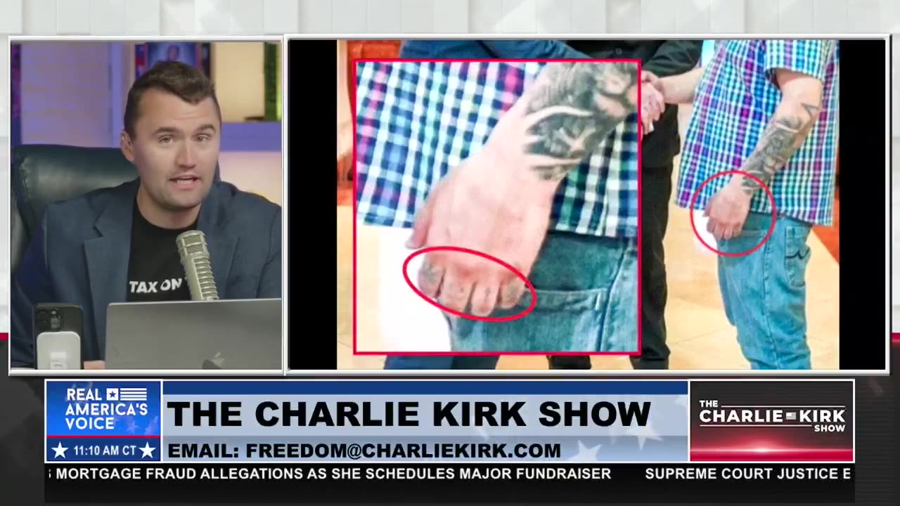 Charlie Kirk Exposes MS-13 Tattoos on Migrant Senator Van Hollen Just Met With