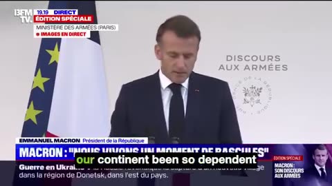 France Macron declaring war against Russia without declaring it .