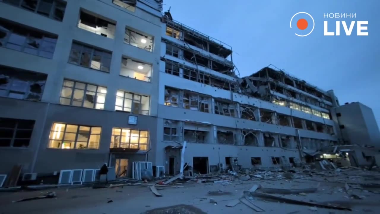 Video of the result of a high-precision strike by a russian missile