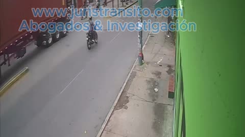 Accidente en el que murió decapitado un motociclista en Bucaramanga