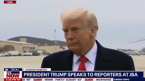 WATCH: A reporter accidentally pushes a microphone into Trump’s face.