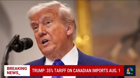 Trump announces 35% tariff on Canadian goods|sunmax966