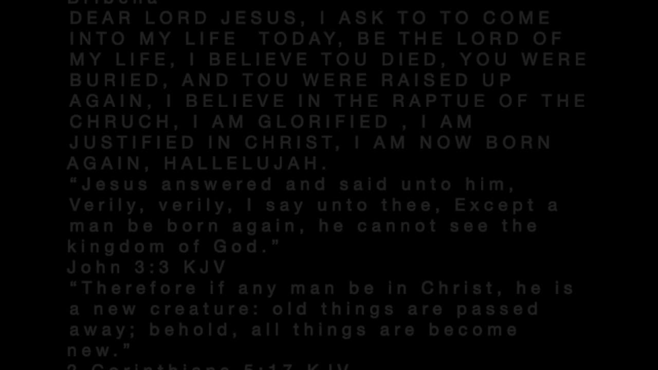 Prayer of Salvation