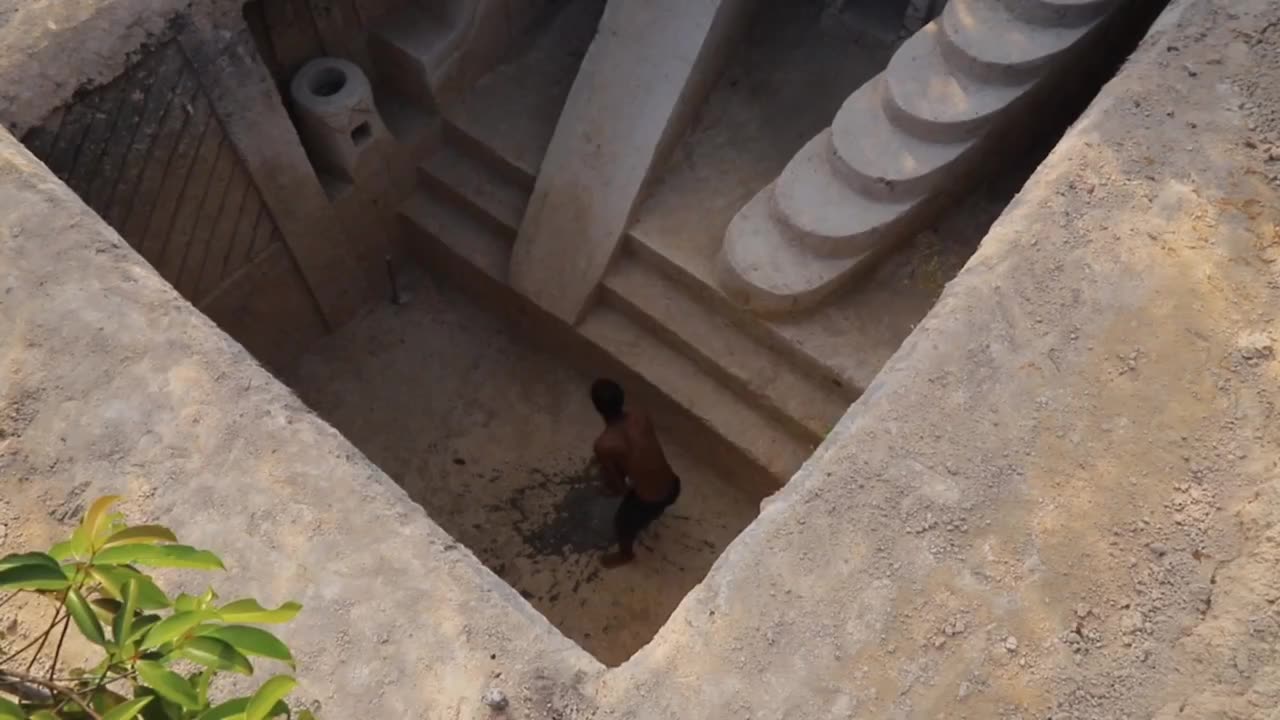I Build Underground House Water Slide To Underground Swimming Pools