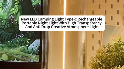 New LED Camping Light Type-c Rechargeable Portable Night Light With High Transparency