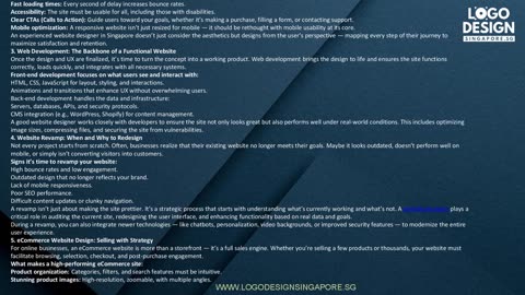 Building the Perfect Website: Design, UX, Development, Revamp, and eCommerce Focus