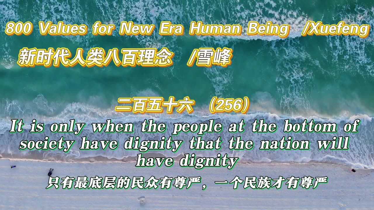 800 Values for New Era Human Being（256）