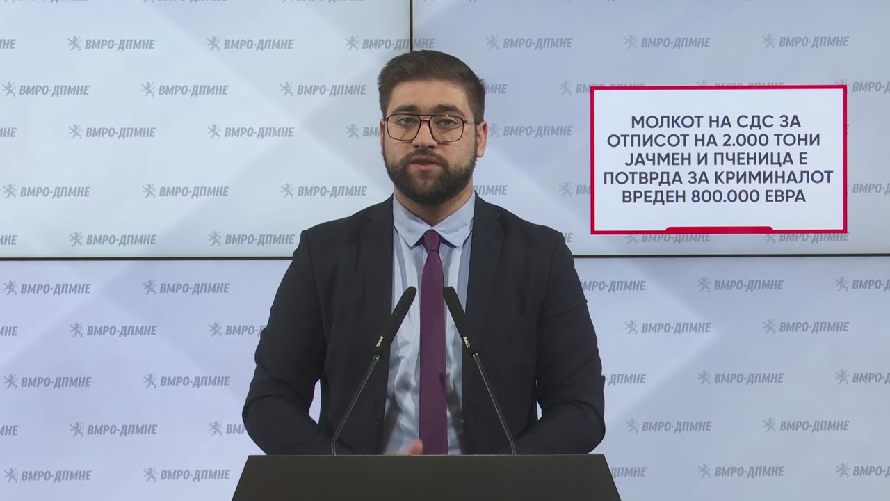 Молкот на СДС за отписот на 2.000 тони јачмен и пченица е потврда за криминал