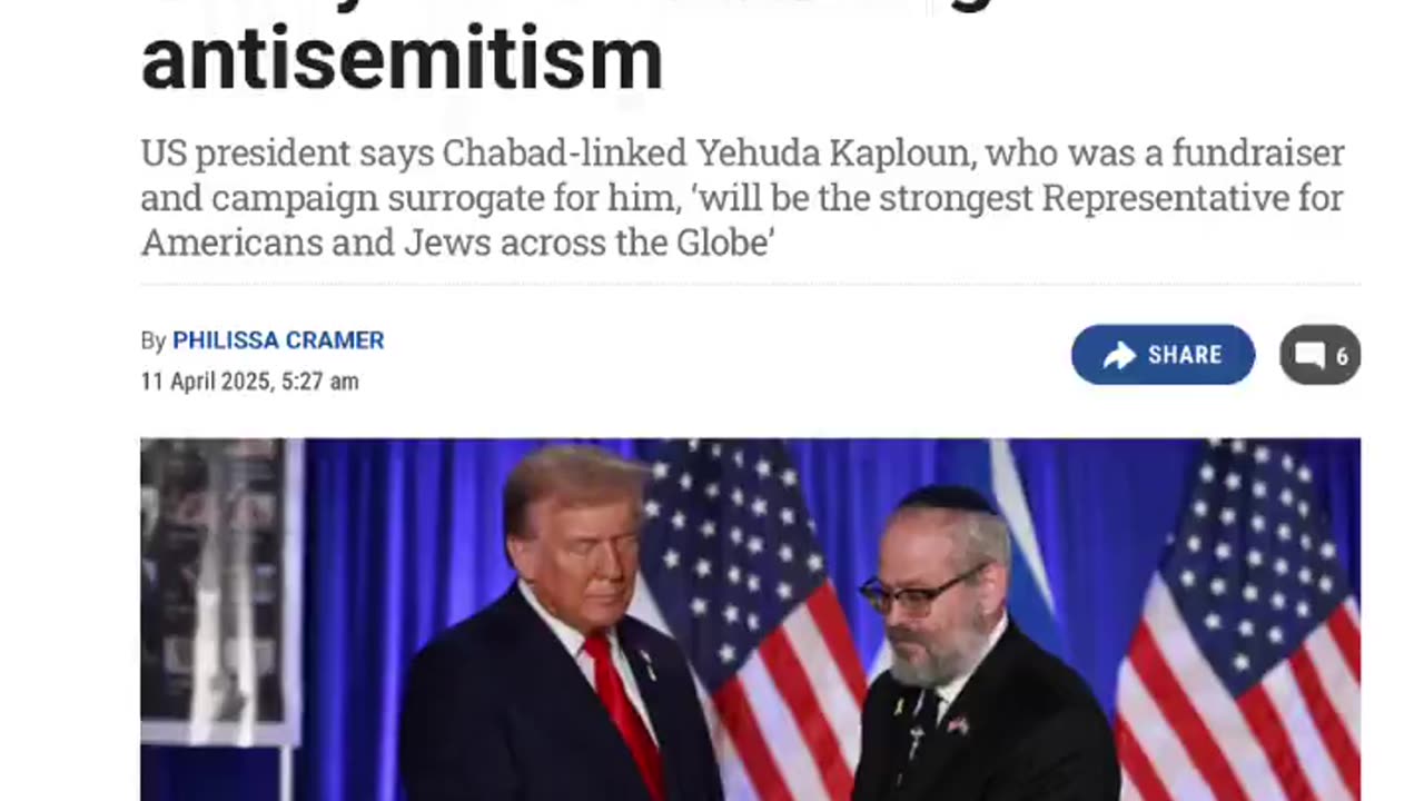 Donald Trump has sold out America to criminal Chabad-Lubavich