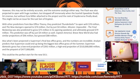 They are predicted that Superman will open with $156 - 175 million weeke