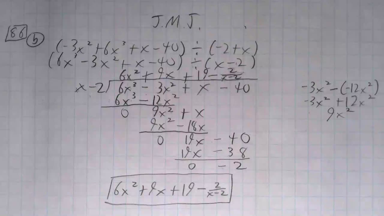 Saxon Algebra 1 Lesson 86 (b)